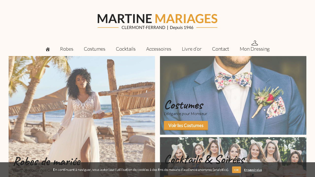 Capture d'écran de http://www.martine-mariage.com/